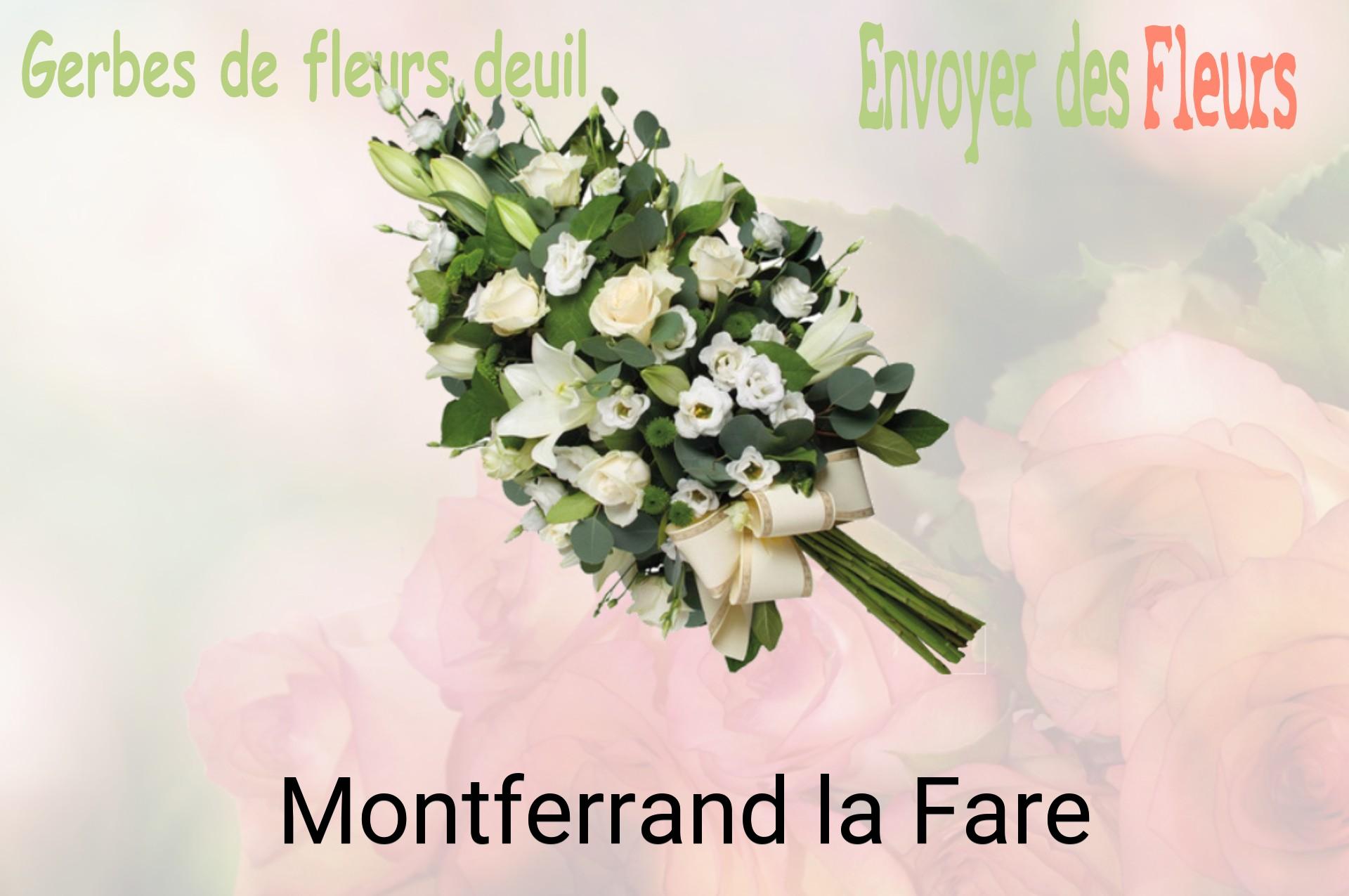 Gerbe de fleurs de deuil livrée à Montferrand-la-Fare